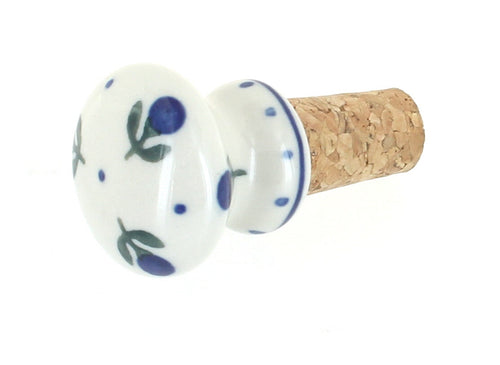 Polish Pottery Blueberry Wine Cork