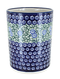 Polish Pottery Seaside Swirl Utensil Jar