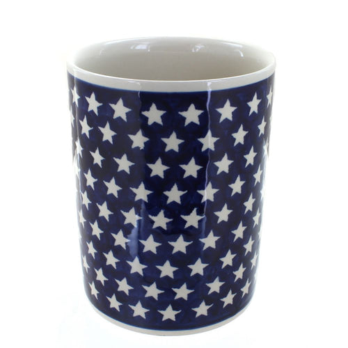 Polish Pottery Stars Utensil Jar