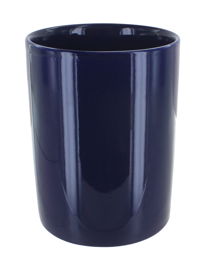 Polish Pottery Cobalt Utensil Jar