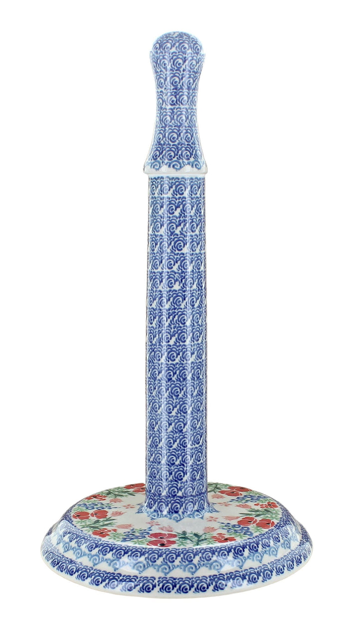 Polish Pottery Dreaming of Poppies Paper Towel Holder
