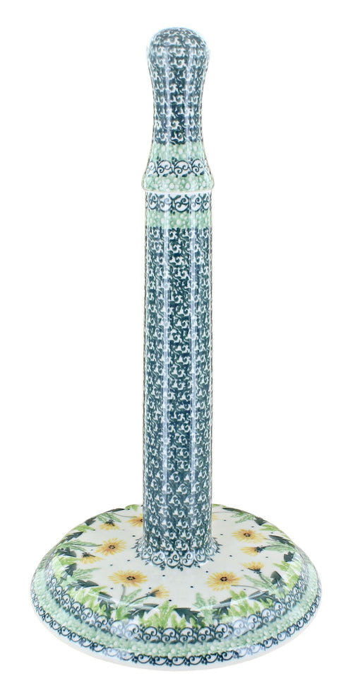 Polish Pottery Dandelion Paper Towel Holder