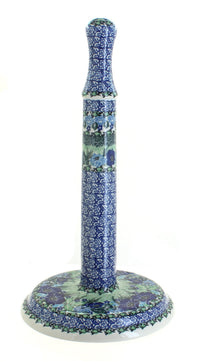Polish Pottery Sapphire Fields Paper Towel Holder