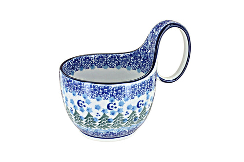 Polish Pottery Evergreen Magic Soup Mug