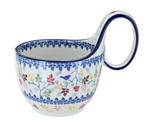 Polish Pottery Autumn Grove Soup Mug
