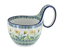 Polish Pottery Dandelion Soup Mug