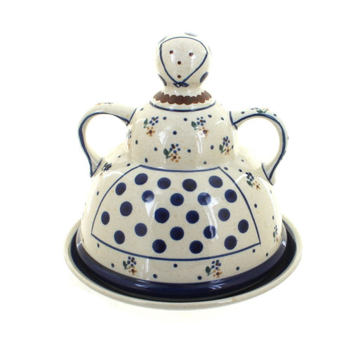 Polish Pottery Country Meadow Cheese Lady
