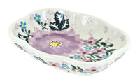 Polish Pottery Lilac Garden Soap Dish