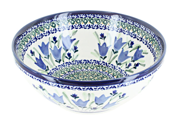 Blue Tulip Medium Serving Bowl
