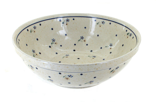 Polish Pottery Country Meadow Large Serving Bowl