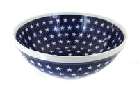 Polish Pottery Stars Large Serving Bowl