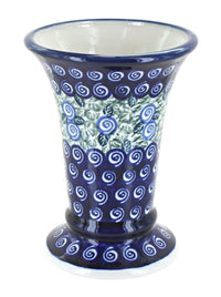 Polish Pottery Seaside Swirl Small Vase