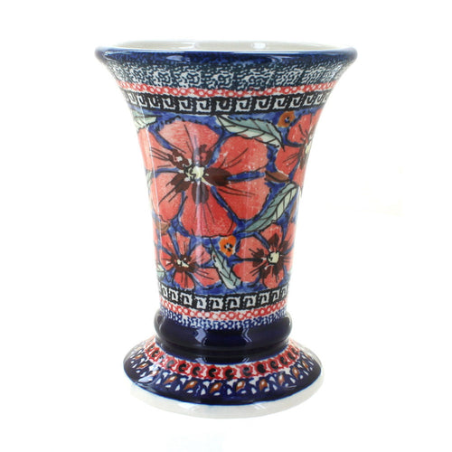 Polish Pottery Jungle Flower Small Vase