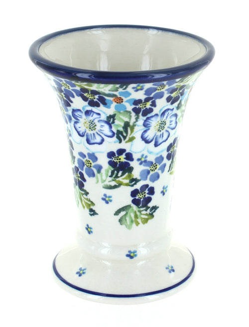 Polish Pottery Vintage Violet Small Vase