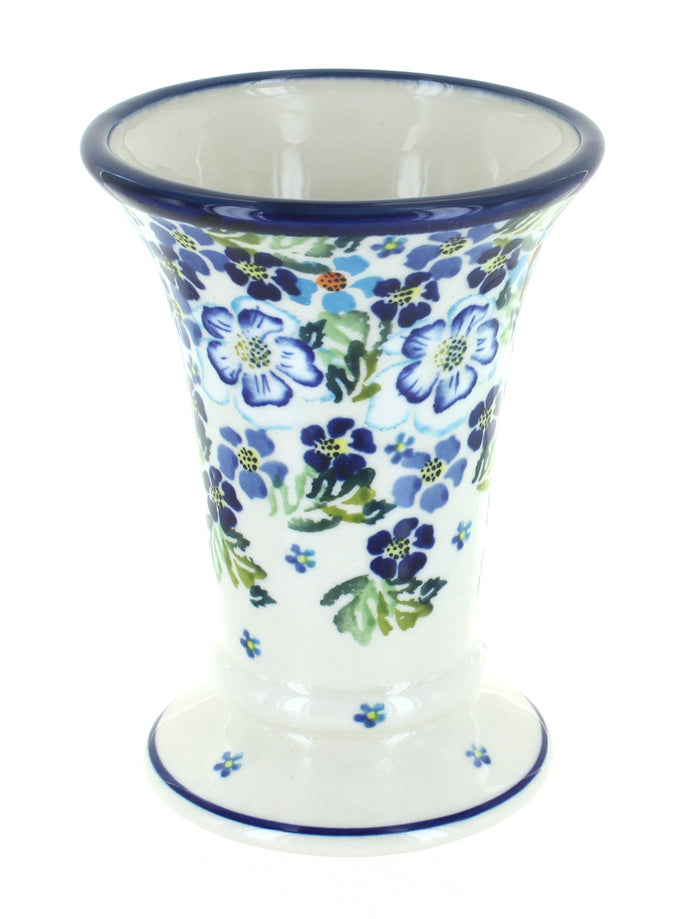 Polish Pottery Vintage Violet Small Vase