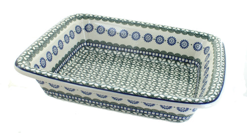 Polish Pottery Maia Medium Rectangular Baker