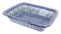 Polish Pottery Evergreen Magic Medium Rectangular Baker