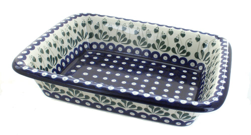 Polish Pottery Alyce Medium Rectangular Baker