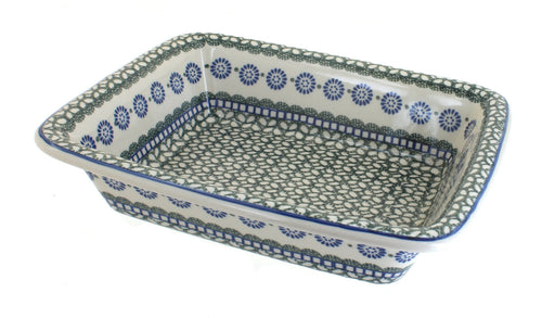 Polish Pottery Maia Small Rectangular Baker