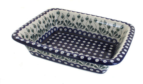 Polish Pottery Alyce Small Rectangular Baker