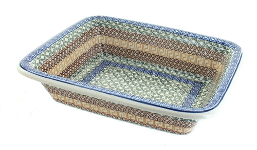 Polish Pottery Athena Small Rectangular Baker