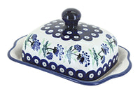 Polish Pottery Sweet Annie Square Butter Dish