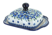 Polish Pottery Kalina Square Butter Dish
