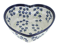Polish Pottery Willow Large Heart Bowl