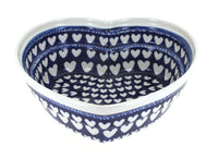 Polish Pottery Valentina Large Heart Bowl