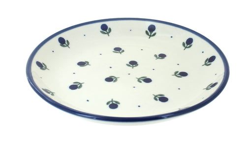 Polish Pottery Blueberry Dessert Plate