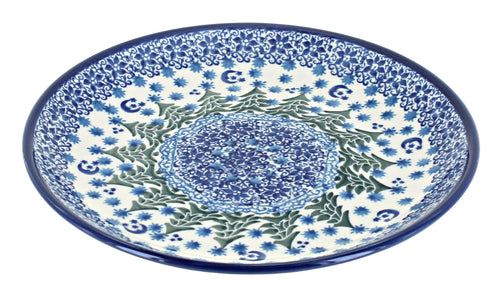 Polish Pottery Evergreen Magic Dessert Plate