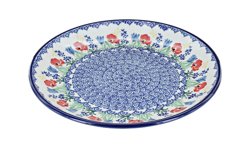 Polish Pottery Memory Garden Dessert Plate