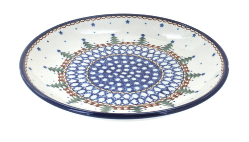 Polish Pottery Rustic Pines Dessert Plate