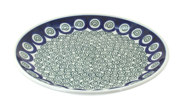 Peacock Swirl Dessert Plate