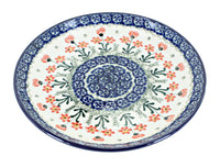 Polish Pottery Peach Posy Dessert Plate