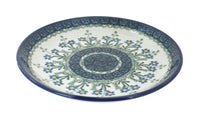 Polish Pottery Blue Posy Dessert Plate