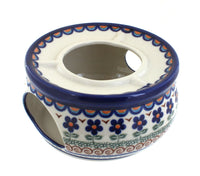 Polish Pottery Aztec Flower Teapot Warmer