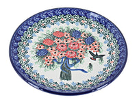 Polish Pottery Blush Bouquet Dessert Plate