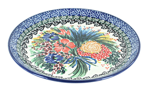 Polish Pottery Summer Blooms Dessert Plate
