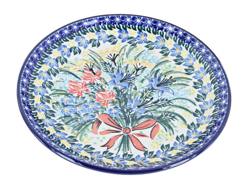 Polish Pottery Day Lily Bouquet Dessert Plate
