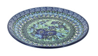 Polish Pottery Sapphire Fields Dessert Plate