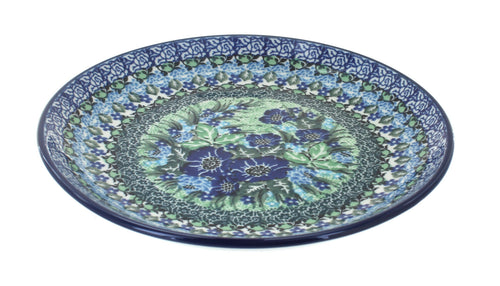 Polish Pottery Sapphire Fields Dessert Plate