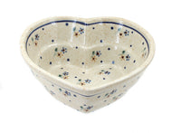Polish Pottery Country Meadow Small Heart Bowl