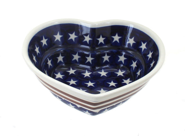 Stars & Stripes Small Heart Bowl