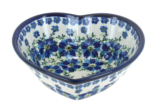Polish Pottery Kalina Small Heart Bowl