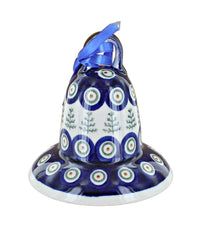 Polish Pottery Peacock Tree Bell