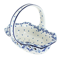 Polish Pottery Georgia Blue Basket