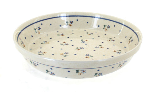 Polish Pottery Country Meadow Pie Plate