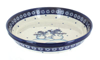Polish Pottery Frosty Friend Pie Plate