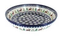 Polish Pottery Reindeer Pine Pie Plate